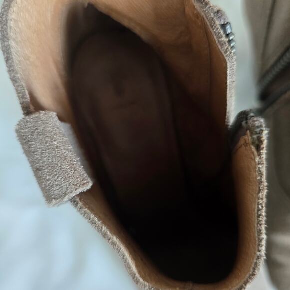 Frye Reina Ankle Western Suede Boots Booties Tan/Gray Size US 6M Boho - Picture 10 of 10